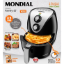 Fritadeira Elétrica Sem Óleo – Air Fryer Mondial AF-30 Family IV 3,5L Preta com Timer 220v