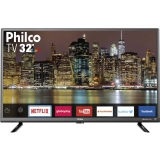 Smart TV LED 32″ Philco PTV32G50SNS HD Conversor Digital Integrado 2 HDMI 1 USB Wi-Fi com Netflix Áudio Dolby