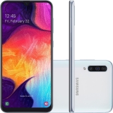 Smartphone Samsung Galaxy A50 128GB Dual Chip Android 9.0 Tela 6,4″ Octa-Core 4G Câmera Tripla 25MP+5MP+8MP – Branco