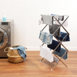 Varal de chão dobrável 3 andares em aço inox – Basic+