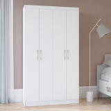 Armário Guarda-Roupa Solteiro Multiuso Doripel Dueto 5000 C/ 4 Portas
