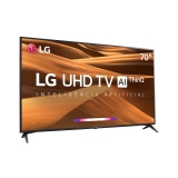 Smart TV LED 70″ LG UM7370 Ultra HD 4K, HDR Ativo, DTS Virtual X, Inteligência Artificial, ThinQ AI, WebOS 4.5