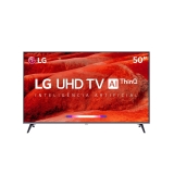 Smart TV LED 50″ LG UM7510 Ultra HD 4K HDR Ativo, DTS Virtual X, Inteligência Artificial, ThinQ AI, WebOS 4.5