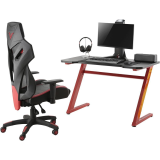 Mesa Gamer Mk13 Preta com Base Vermelha – DPX