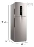 Geladeira Electrolux Frost Free Duplex Autosense Inox If45s