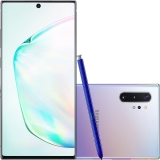 Smartphone Samsung Galaxy Note 10+ 256GB Dual Chip Android 9.0 Tela 6.8″ Octa-Core 4G Câmera 12MP + 16MP (Ultra Wide) + 12MP + Tof (Scanner 3D) – Prata
