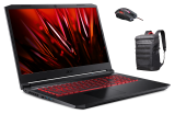 Notebook Gamer Acer Nitro 5 AN517-54-59KR Intel Core i5 Linux Gutta 8GB 512GB SSD GTX 1650 17.3′ FHD + Mouse Gamer Óptico Acer Nitro NMW200 Gen 2LED Retroiluminado em 7 cores 6 botões 7200 DPI 125 MHz USB + Mochila Acer Nitro Esportiva para Notebook 17” Prova da água e resistência a peso – ABG232
