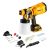 Pistola de Pintura Pulverizadora 800ml à Bateria Lí-ion 20V com Carregador e Acessórios – DEKO-DKSG20Q1Y-S1