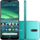 Smartphone Nokia 2.3 Dual Chip Android Tela 6.2″ 32GB 4G Câmera 13MP +2MP – Verde Ciano