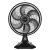 Ventilador De Mesa 40cm 6 Pás Maxx Force Britânia Bvt400 Preto Com Prata 127v