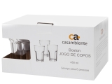 Jogo de Copos de Vidro 6 Peças 450ml – Casambiente Boston