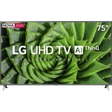 Smart TV LED 75” LG 75UN8000 Ultra HD 4K WiFi Bluetooth HDR Inteligência Artificial ThinQ AI Smart Magic Google Assistente Alexa