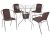 Conjunto de Mesa para Área Externa de Fibra – com 4 Cadeiras Alegro Móveis CJMB40199