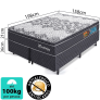 Cama Box Queen Colchão Molas Ensacadas Com Pillow de Tecnologia Tridimensional Ortopédica Relax BF Colchões 158x198x57cm