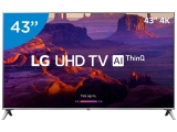 Smart TV 4K LED 43” LG 43UK6520 Wi-Fi HDR – Inteligência Artificial Conversor Digital 4 HDMI