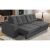 Sofá Retrátil e Reclinável 2 lugares 1,50m com Molas Giovana Suede Cinza Madelina Decor