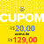Cupom de R$ 20 em compras acima de R$ 129 no Mercado Livre