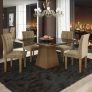 Conjunto Sala de Jantar Mesa 4 Cadeiras Pietra Tik Plus Stilo Siena Móveis Castanho