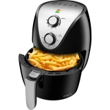 Fritadeira Elétrica Sem Óleo – Air Fryer Mondial AF-30i Family IV Inox 3,5L Preta com Timer