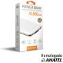 Carregador Power Bank Universal 15.000mah Usb Usb-c Branco Pb15000cw Geonav