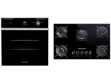 Kit Forno de Embutir a Gás GLP Brastemp – Grill 78L + Cooktop 5 Bocas Ative! BDD75 AE à Gás