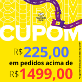 Cupom de R$ 225,00 em pedidos acima de R$ 1.499,00 no Mercado Livre para Clientes Meli+