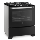 Fogão 5 Bocas de Piso Electrolux, 96,5L, Acendimento Automático, Silver – 76GS