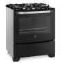 Fogão 5 Bocas de Piso Electrolux, 96,5L, Acendimento Automático, Silver – 76GS