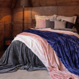 Cobertor Queen Flannel Pesado Rosa Rosê 500g – Casa e Conforto