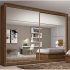 Guarda Roupa Casal 6 Portas 1 Porta Basculante 1 Gaveta Dallas Siena Móveis Branco