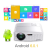 Projetor VIVIBRIGHT 1800 Lumens LED Android Bluetooth WIFI Support 1080p White GP80UP