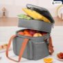 Bolsa Termica Marmita Lancheira Grande Alça Ombro Trabalho Academia Passeio Preta