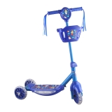 Patinete Infantil Musical com Cesta Rocket Luz de Led e 3 Rodas Azul – brink+