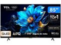 Smart TV 85″ TCL 4K UHD QLED 85P7K Google TV AiPQ Google Assistente 3 HDMI 1 USB