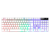 Teclado Semi Mecânico Gamer Rise Mode G1 Full, Membrana, USB, Branco – RM-TG-01-FW