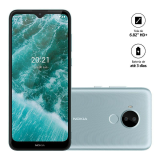 Smartphone Nokia C30 4G 64GB Tela HD+ 6.82 pol 2GB RAM Câm Dupla 13MP+Selfie 5MP Android 11 (Go edition) Bateria de 3 dias de duração – NK043
