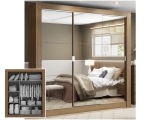 Guarda-roupa Casal 3 Portas Madesa – City 1056-3E com Espelho