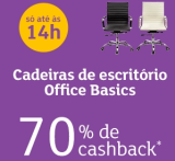Cadeiras com 70% de cashback pagando com AME ou 91% para Super Caçadores AME