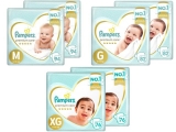 Fraldas Pampers Premium Care Tamanho. M, G ou XG – 2 Pacotes