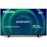 Smart TV 65″ UHD 4K Philips 65PUG7406, Android TV, HDR10+, Dolby Vision, Dolby Atmos, Design Borderless e Bluetooth
