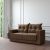 Sofá 2 Lugares Lubeck Suede Marrom 140 cm