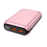Carregador Portátil Power Bank Geonav, 20.000MAH, 2 Portas (1 USB-C, 1 USB), Rosa Dourado – PB20K20WRG