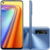 Smartphone Realme 7 128GB 4G Wi-Fi Tela 6.5” Dual Chip 8GB RAM Câmera Tripla + Selfie 16MP – Mist Blue