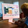 iMac 24” Apple M1 (8 CPU e 7 GPU) 8GB 256GB Azul