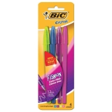 Caneta Hidrográfica Bic Cristal Fashion 1,2 Com 4 Cores