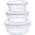 Conjunto De Potes De Vidro Redondo 3 Peças Refratário Hermético 320ml / 500ml / 800ml – La Cuisine