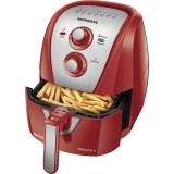 Fritadeira A Ar Family Mondial Afn-40-Ri 4l Inox Vermelha