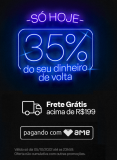 Só HOJE 35% de cashback pagando com AME em todo o site da Multi