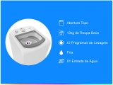 Lavadora de Roupas Consul CWB09 ABANA – 9Kg 15 Programas de Lavagem