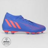Chuteira Campo Adidas Predator 22 4 Sock – Azul
